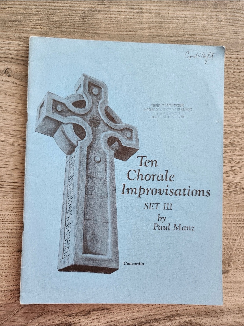 Paul Manz Ten Chorale Improvisations Set 3 Organ Sheet Music Concordia